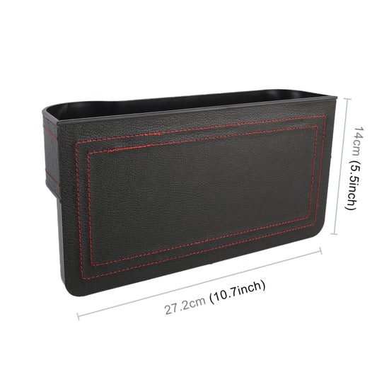 2 PCS Car Multi-functional Principal And Deputy Driver Seat Console Leather Box, Seat Console Leather Box (Black), Seat Console Leather Box (Beige), Seat Console Leather Box (Brown)