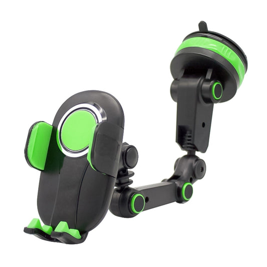 ZP-X0466 Car 360 Degree Rotating Telescopic Folding Round Suction Cup Mobile Phone Holder, ZP-X0466 (Green), ZP-X0466 (Grey)