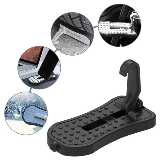 Multi-functional Car Door Sill Step Pedals Pads with Safety Hammer, Pedals Pads with Safety Hammer (Black), Pedals Pads with Safety Hammer (Green), Pedals Pads with Safety Hammer (Red), Pedals Pads with Safety Hammer (Silver)