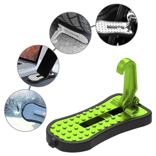 Multi-functional Car Door Sill Step Pedals Pads with Safety Hammer, Pedals Pads with Safety Hammer (Black), Pedals Pads with Safety Hammer (Green), Pedals Pads with Safety Hammer (Red), Pedals Pads with Safety Hammer (Silver)