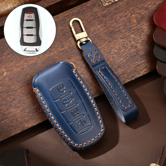Hallmo Car Cowhide Leather Key Protective Cover Key Case for Haval H6, For Haval H6
