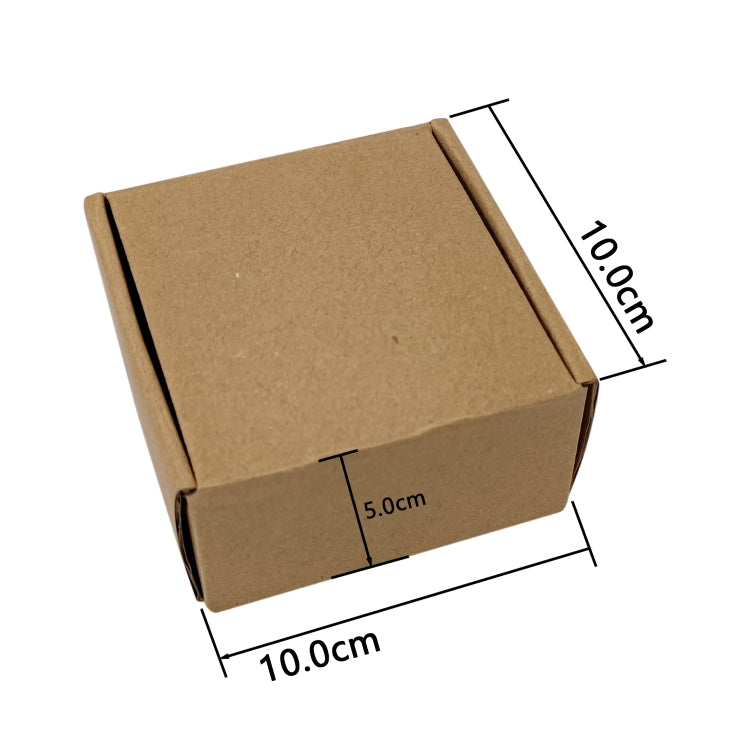 Cardboard shipping box for timing tool, 10 x 10 x 5 cm dimensions