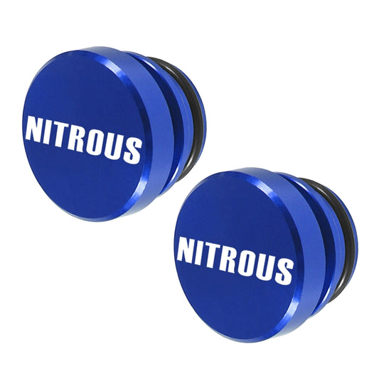 2 PCS Car / Motorcycle NITROUS Letter Metal Cigarette Lighter Dust Cover, NITROUS