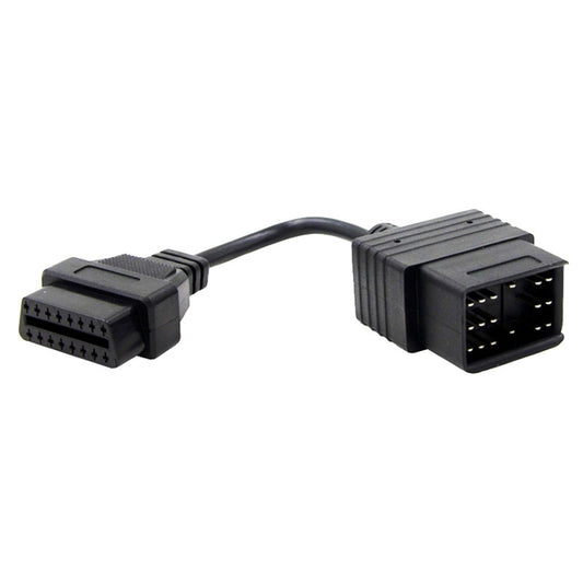 OBD2 conversion cable with 16-pin and 17-pin diagnostic connectors