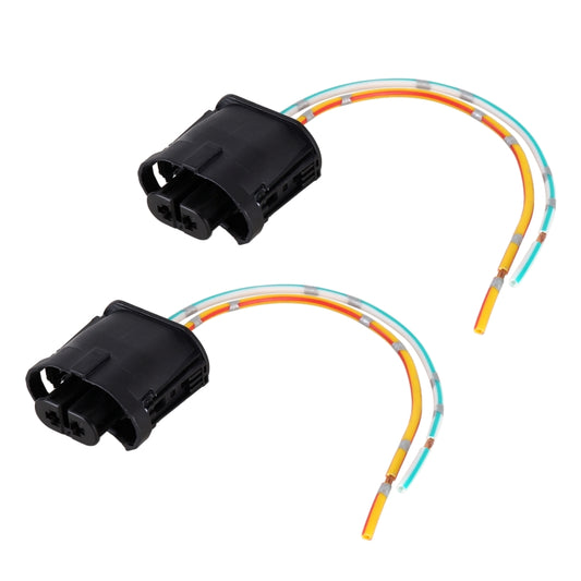 1 Pair Car H11 Bulb Holder Base Female Socket with Cable for BMW, For BMW