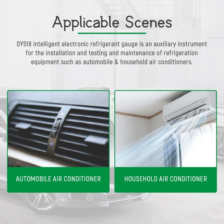 Digital manifold gauge for automotive and household air conditioning service