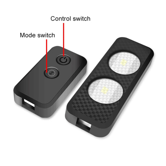 Black RGB LED control switch module with mode switch and control button