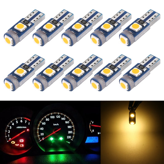 10 in 1 Car T5 0.2W DC12V Instrument Panel LED Decorative Light