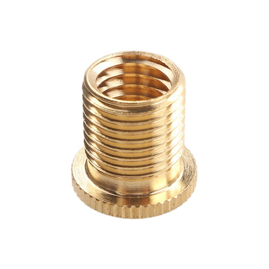 Brass thread adapter nut with internal threaded bore