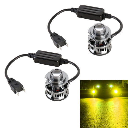 1 Pair H7 27W / DC12V Car Aluminum Alloy LED Headlight, H7 (Blue Light), H7 (Gold Light), H7 (Lime Green), H7 (White Light)