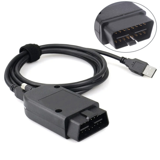 HEX ATMEGA162+16V8B+FT232RQ VAG 24.7 OBD2 Test Cable for Volkswagen / Audi, English 23.3.0