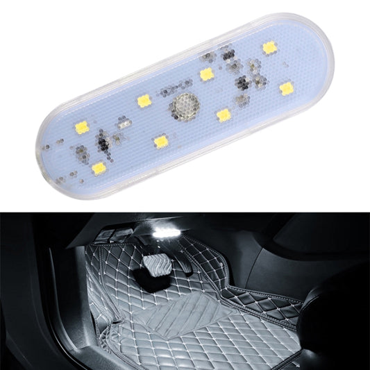 Ice blue LED touch light bar, clear casing with LED bead pattern, USB-C style