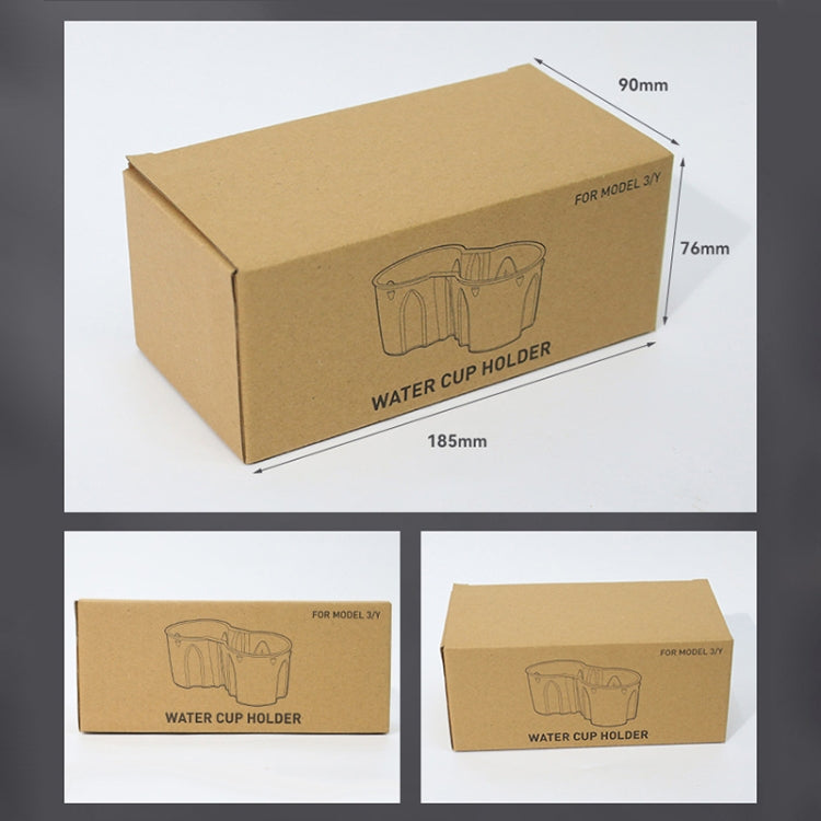 Water cup holder accessory box, cardboard package for car cup holder