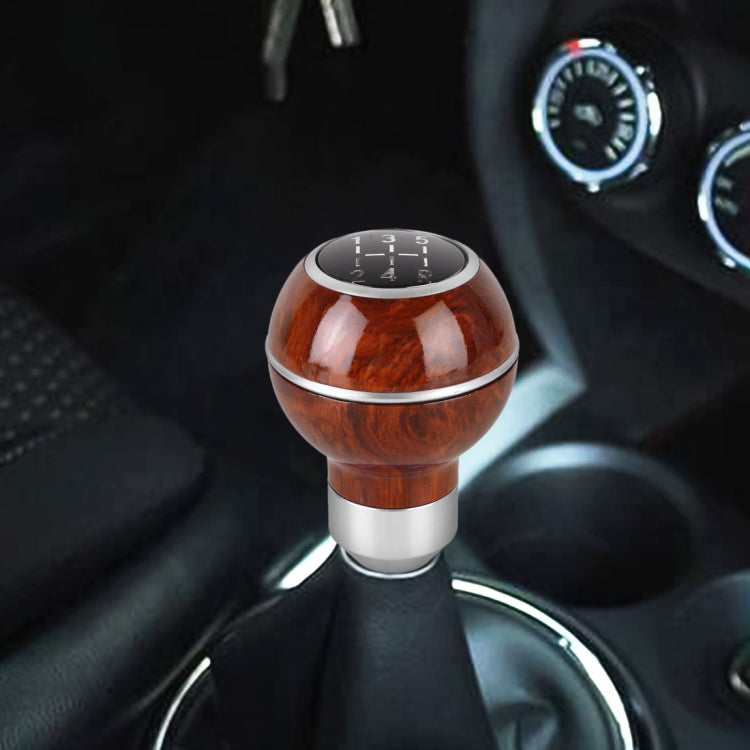 Universal Car Wood Texture Metal Gear Shift Knob, Wood Texture (Blue), Wood Texture (Silver)