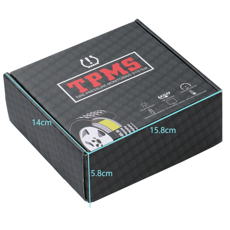 Retail box for TPMS tire pressure monitoring system with external sensors