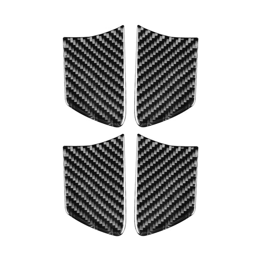 Car Carbon Fiber Inside Door Bowl Decorative Sticker for Toyota Highlander 2014-2019, Left Drive, Inside Door Bowl