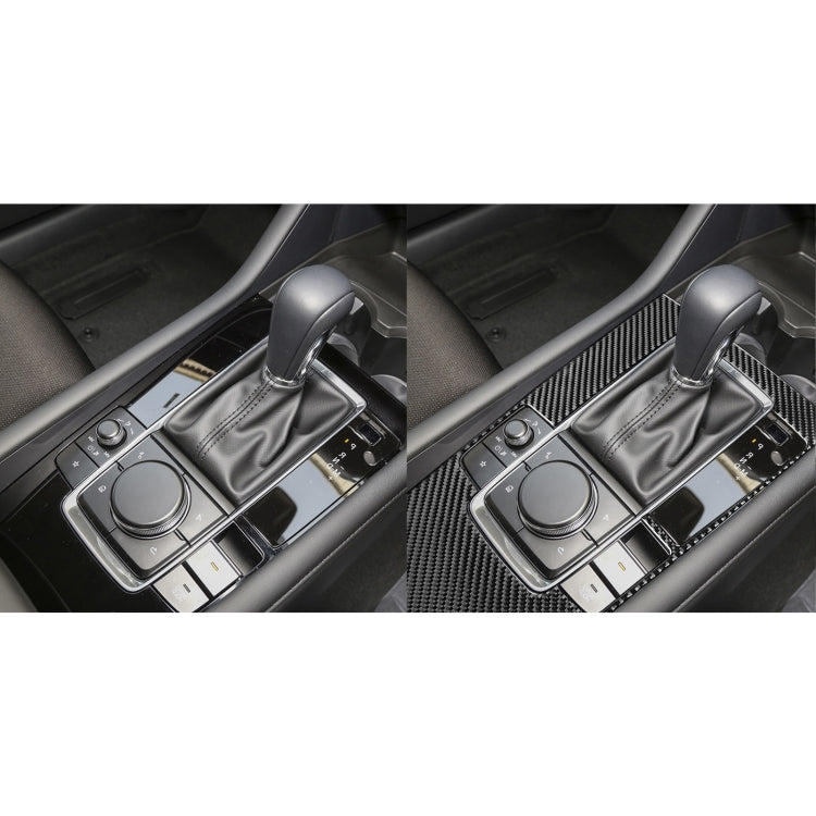 Car Carbon Fiber Central Control Gear Panel Decorative Sticker for Mazda 3 Axela 2020, Right Drive, Central Control Gear Panel, Right Drive