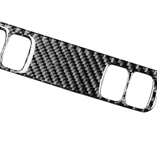 Carbon fiber air conditioning panel trim strip with four vent window cutouts