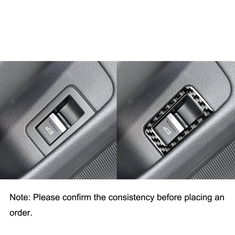 Car Carbon Fiber Trunk Switch Sticker for Audi A6L / A7 2019-, Left and Right Drive Universal, Trunk Switch