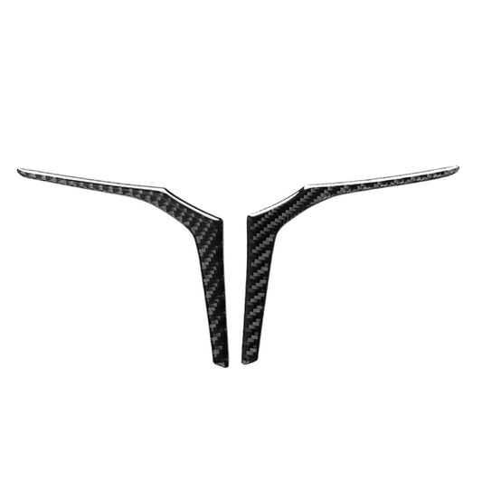 2 in 1 Car Carbon Fiber Steering Wheel Below Decorative Sticker for BMW G01 X3 2018-2020 / G02 X4 2019-2020, Left and Right Drive Universal, Steering Wheel Below