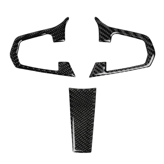 3 in 1 Car Carbon Fiber Steering Wheel Solid Color A Decorative Sticker for BMW G01 X3 2018-2020 / G02 X4 2019-2020, Left and Right Drive Universal, Steering Wheel Solid Color A