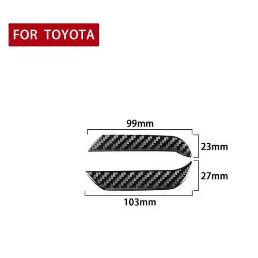 2 PCS / Set Carbon Fiber Car Instrument Both Sides Decorative Sticker for Toyota 4Runner 2010-2020, Instrument Both Sides