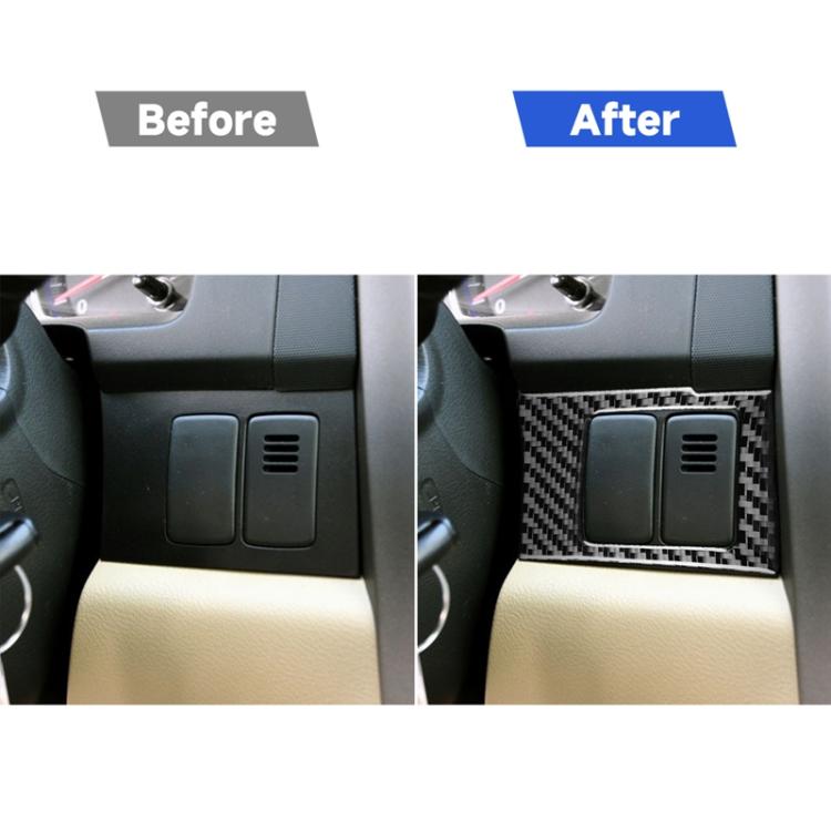 2 PCS / Set Carbon Fiber Car Central Control Card Box Panel Decorative Sticker for Honda CRV 2007-2011,Left Drive, Central Control Card Box ,Left Drive