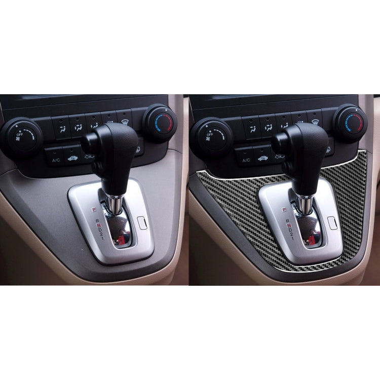 Carbon Fiber Car Gear Panel Frame Decorative Sticker for Honda CRV 2007-2011,Left and Right Drive Universal, Gear Panel Frame