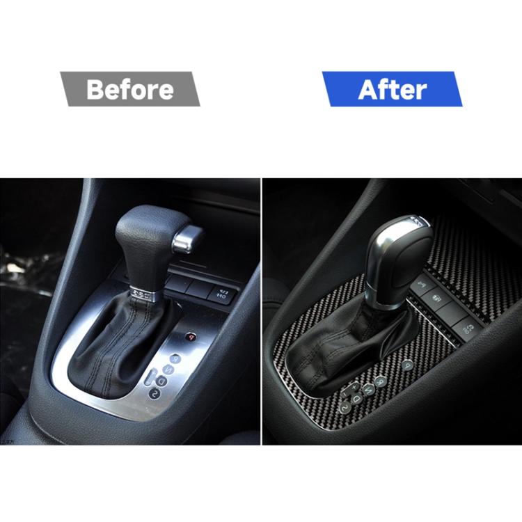Carbon Fiber Car Gear A Decorative Sticker for Volkswagen Golf 6 2008-2012, Right Driving, Gear A, Right Driving