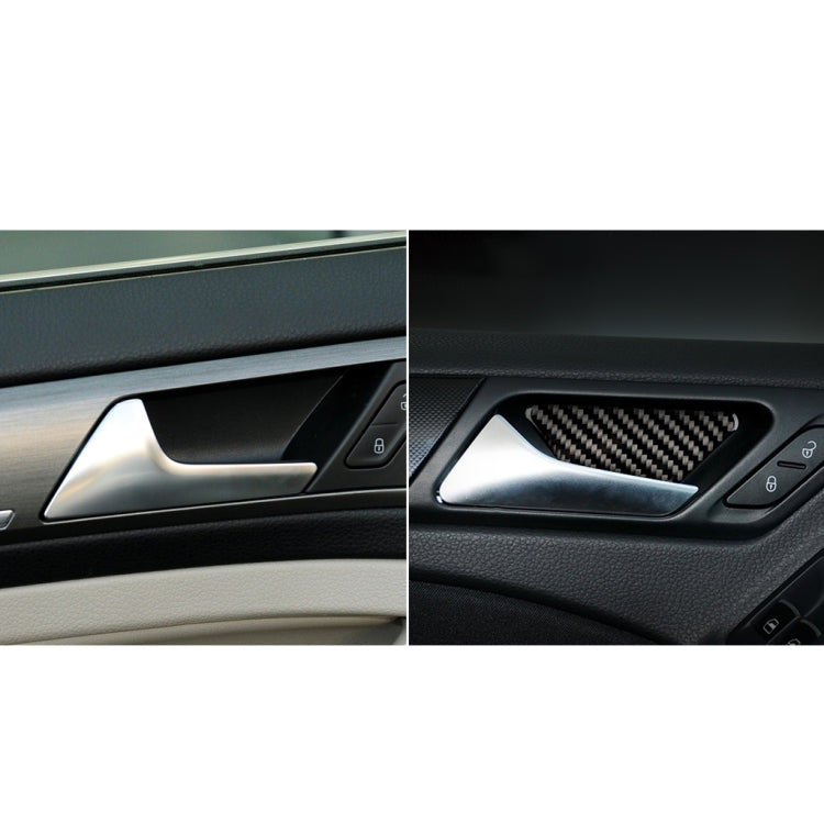 Carbon Fiber Car Inner Door Bowl Panel Decorative Sticker for Volkswagen Golf 6 2008-2012, Inner Door Bowl Panel
