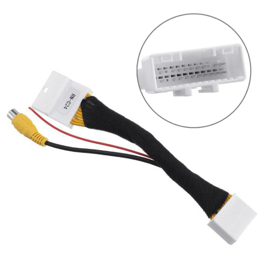 For Renault Car 24Pin Video Input Switch Reverse Parking Camera RCA Adapter Cable, For Renault