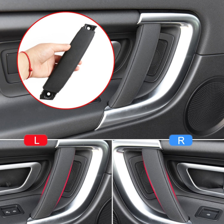 For Land Rover Discovery 2015-2019 Car Leather Texture Inside Door Right Handle, Left and Right Driving, Leather Texture Right Handle