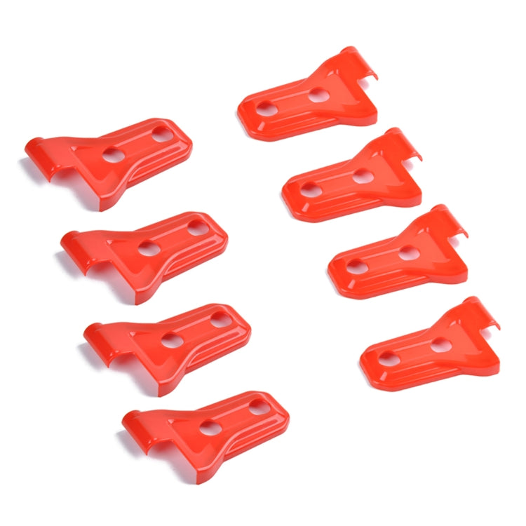 8 PCS Automotive ABS Side Door Hinge Protector Cover Trim for Jeep Wrangler JL 4 Door 2018-2019