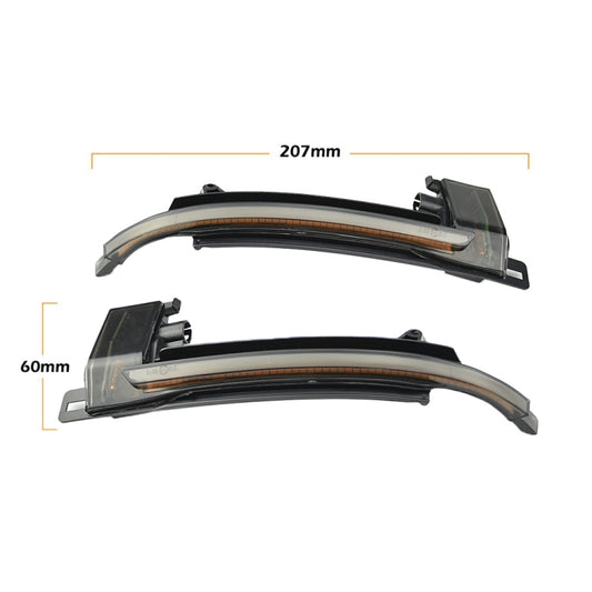 1 Pair For Audi A4 B8 Car Dynamic LED Turn Signal Light Rearview Mirror Flasher Water Blinker, For Audi A4 B8