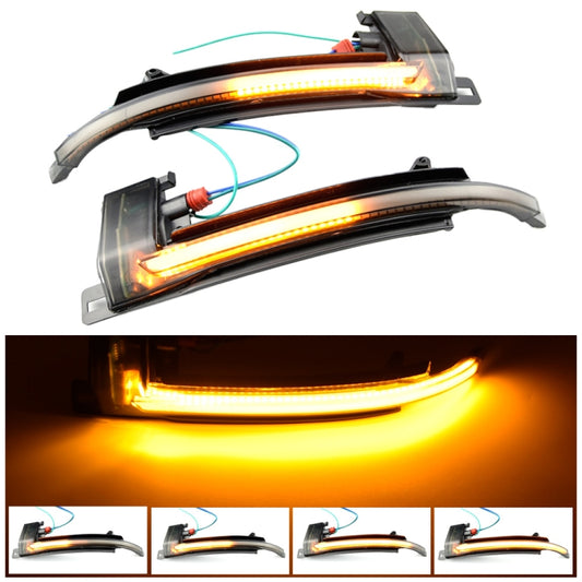 1 Pair For Audi A4 B8 Car Dynamic LED Turn Signal Light Rearview Mirror Flasher Water Blinker, For Audi A4 B8