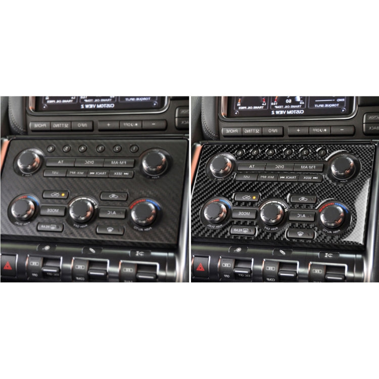 Car Carbon Fiber Instrument Control Panel Decorative Sticker for Nissan GTR R35 2008-2016, Right Drive, Instrument Control Panel, Right Drive