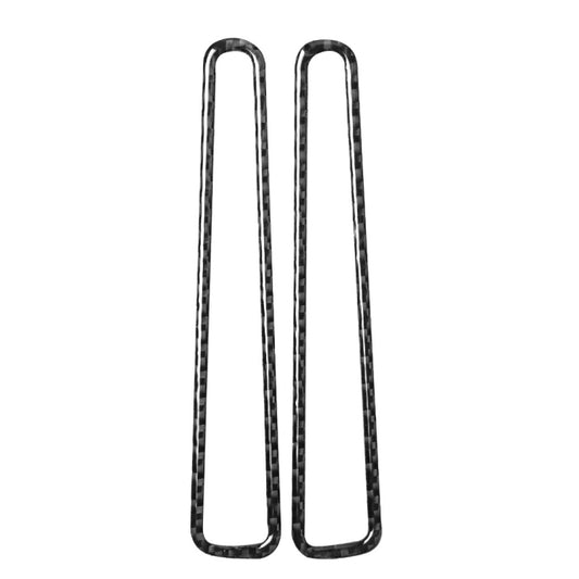 2 PCS Car Carbon Fiber Defogging of Window Air Outlet Decorative Sticker for Nissan GTR R35 2008-2020, Left and Right Drive Universal, Defogging of Window Air Outlet