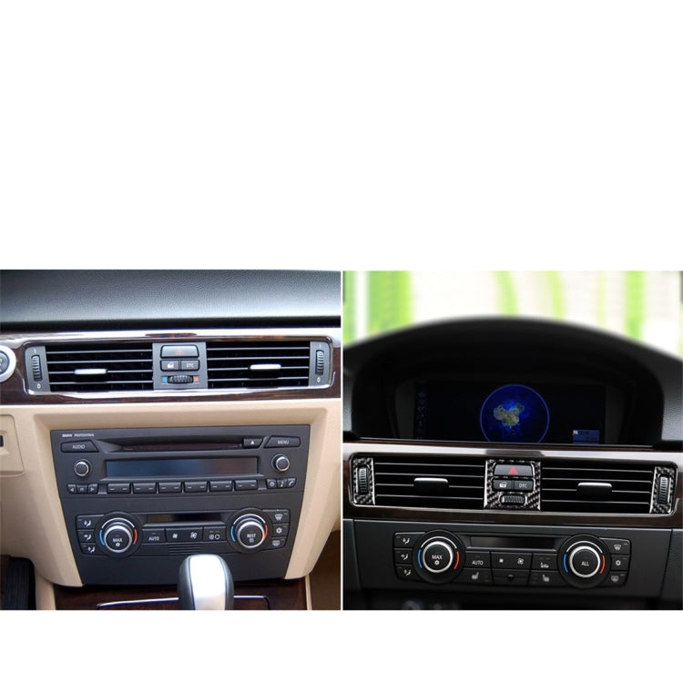 5 PCS High Matching Carbon Fiber Car Air Outlet Decorative Sticker for BMW E90 / E92 / E93 2005-2012, High Matching Air Outlet