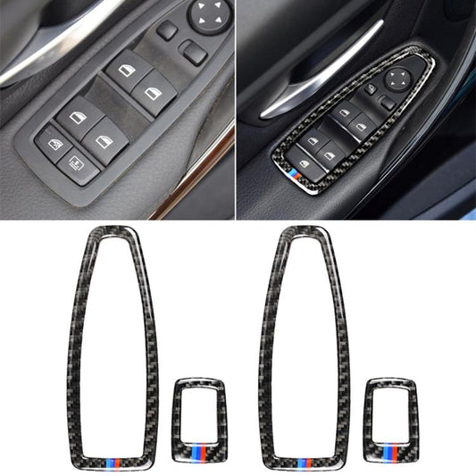 Three Color Carbon Fiber Car Lifting Panel Decorative Sticker for BMW F20 / F21 2012-2016 / F30 2013-2015 / F34 2013-2016, Lifting Panel(Three Color)
