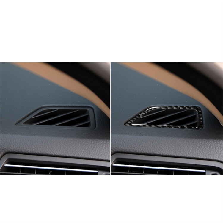 Carbon Fiber Car Instrument Air Outlet Decorative Sticker for BMW 5 Series F10 2011-2017,Sutible for Left Driving, Instrument Air Outlet