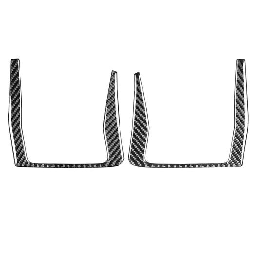2 PCS Car Carbon Fiber Rear Door Handle Decorative Sticker for Mazda RX8 2004-2008, Left and Right Drive Universal, Rear Door Handle