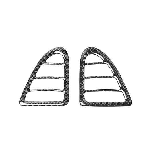 2 PCS Car Carbon Fiber Left and Right Air Outlet Decorative Sticker for Mazda RX8 2004-2008, Left and Right Drive Universal, Left and Right Air Outlet