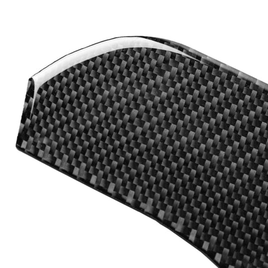 Carbon fiber look window lift sticker strip, curved corner piece