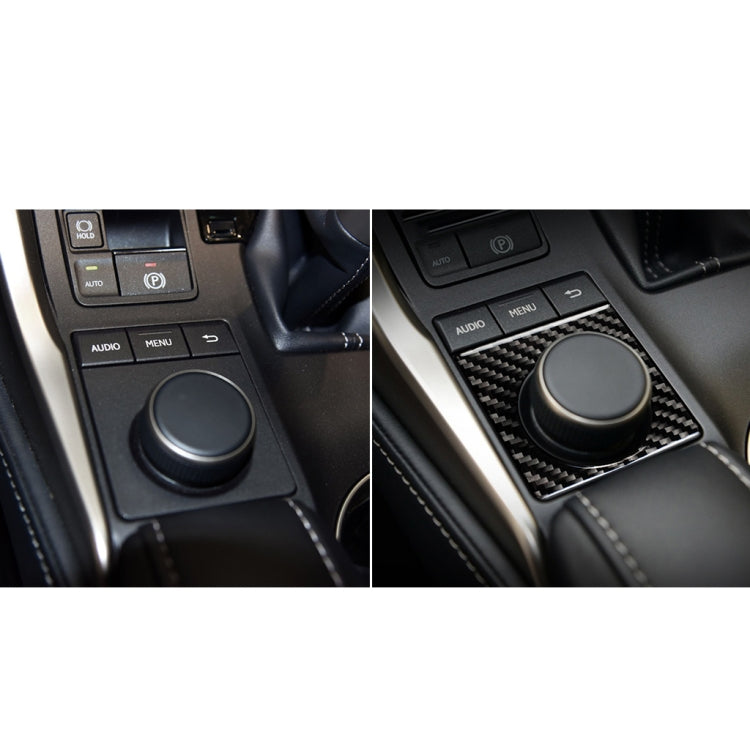 Car Carbon Fiber Knob Decorative Sticker for Lexus NX200 / 200t / 300h 2014-2021, Left and Right Drive Universal, Knob