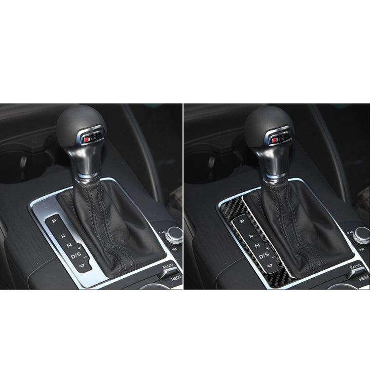 Car Carbon Fiber Gear Shift Frame Decorative Sticker for Audi A3 / 8V 2014-2019, Left Drive, Gear Shift Frame, Left Drive