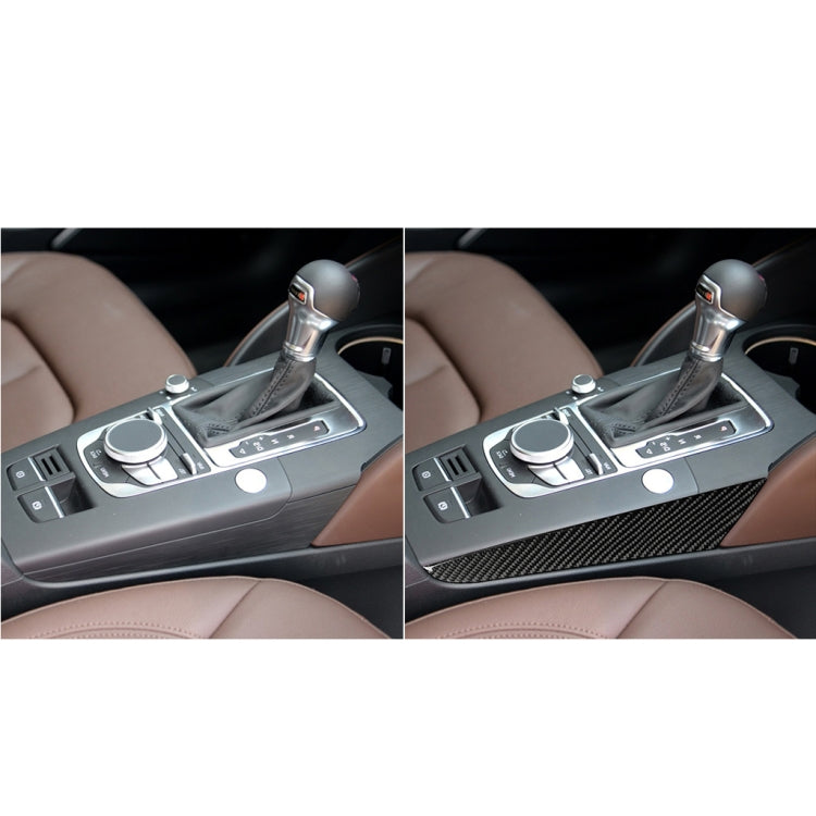 Car Carbon Fiber Gear Shift Position Side Panel Decorative Sticker for Audi A3 2014-2019, Right Drive, Gear Shift Position Side Panel, Right Drive