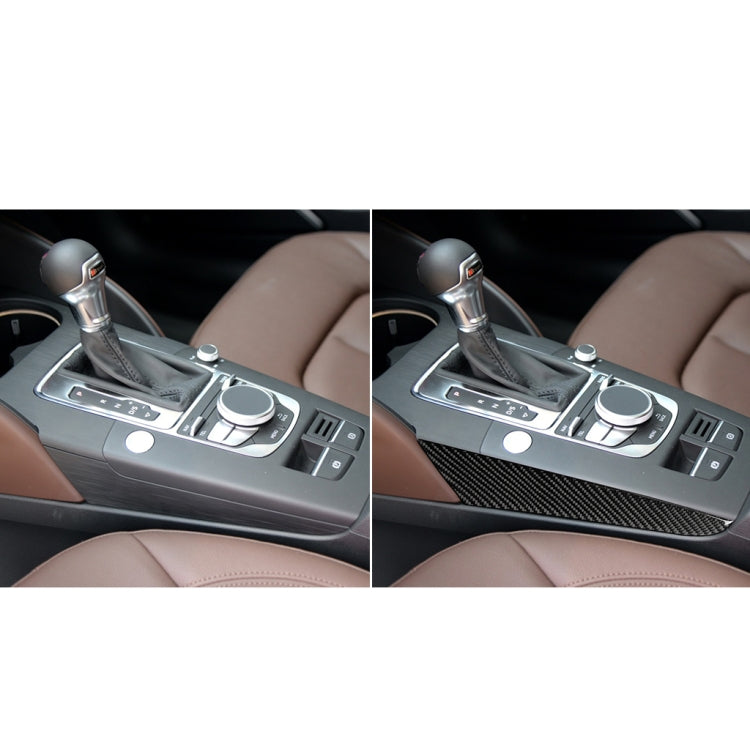 Car Carbon Fiber Gear Shift Position Side Panel Decorative Sticker for Audi A3 2014-2019, Left Drive, Gear Shift Position Side Panel, Left Drive