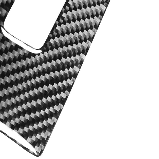 Carbon fiber texture vinyl sticker with cutout opening for window switch button