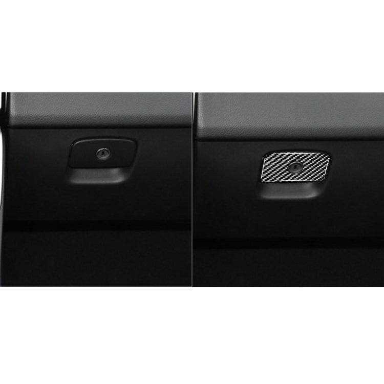 Car Carbon Fiber Front Passenger Seat Storage Box Handle Decorative Stickers for Jaguar F-PACE X761 XE X760 XF X260 2016-2020, Left and Right Drive Universal, Storage Box Handle