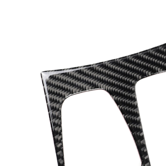 Car Carbon Fiber Solid Color Gear Panel Decorative Sticker for BMW X5 2008-2013 / X6 2009-2014, High Configuration Left Drive, Gear Panel (High Configuration)
